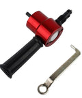 Pro Grade Sheet Metal Nibbler Cutter For Drills 360 Degree Adjustable Cutting Tool Kit with wrench and double head attachment