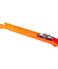 Track Creator Starter Pack For 1:64 Scale Die-Cast Cars With 10 Feet Of Speed Snap Flex And Molded Tracks, features race car on track