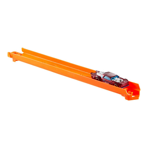 Track Creator Starter Pack For 1:64 Scale Die-Cast Cars With 10 Feet Of Speed Snap Flex And Molded Tracks, features race car on track