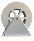 Front view of 100W Waterwheel Hydroelectric Generator With Low Speed Disc Design And Silent Belt Drive Portable Outdoor Micro Turbine