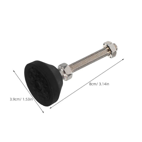 Adjustable Furniture Leveling Feet M8 Threaded Legs 6 Pack With 40mm Nylon Alloy Base For Beds Tables Cabinets Easy Height Adjustment Stable No Wobble Extends Lifespan Of Your Furniture, black 40mm base