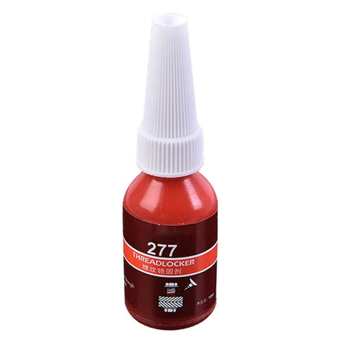 Red Thread Locker Gel For All Fasteners And Nuts, Ultra Strong Anaerobic Adhesive That Prevents Loosening From Vibration, Stops Rust, 10ml bottle