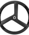 Full Carbon Tri Spoke 700C Clincher Wheelset For Fixie Rigs Lightweight Aero Front Wheel For Speed Smooth Ride And Fatigue Reduction