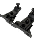 Two Sliding Rear Door Roller Top Brackets 72510-TK8-A01 72550-TK8-A01 for Honda Odyssey, black metal roller assemblies