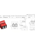 Diagram and dimensions of Dual Spindle CNC Turning And Milling Machine With Tapping Capabilities And Multi Spindle Power Heads ER32 2Z