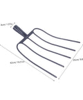 Manure And Grass Fork Handheld Tool For Outdoor Yard Cleanup Multi Functional Iron Fork With Five Point Solid Tines