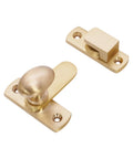 Satin Brass Oval Cabinet Turn Latch For Cupboards And Wardrobes 55mm Solid Brass Built To Last Rust Resistant Hardware