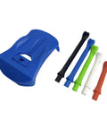 Stable Base Golf Tees And Ball Holder For Home Practice Monitor Trainer Set with multi-color tees and blue holder