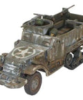 US Army M3A1 Half Track Scale Model Kit for Bolt Action War Gaming One to Fifty Six Scale 28mm Plastic Highly Detailed Miniature