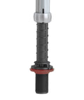 Close-up of a Universal Toilet Fill Valve And 2 Inch Flapper Repair Kit For Running Or Leaking Toilets, adjustable height feature.