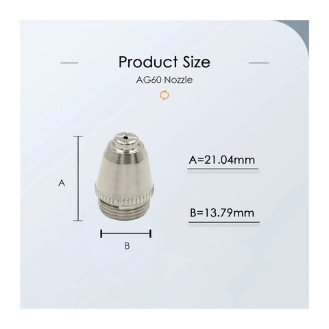 Pro Grade Heavy Duty Plasma Cutter Torch Consumables Kit 20 Pcs Electrodes And Nozzles Copper Tips AG60 SG55 Nozzle Size