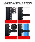 Image illustrating easy installation of Heavy Duty Steel Vertical Cable Management Brackets For 19 Inch Server Rack.