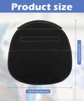 Black Welding Helmet Cover Cotton Extended Headcover With Press Fit Seal displayed with dimensions 18.5in by 18.31in