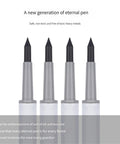 Infinity Pencil Inkless Pen Set White 4 Pack Reusable Everlasting Pencil Eternal Pencil Magic Pencils For Writing Drawing Drafting No Sharpening Needed Smooth Writing Durable For Everyday Notes And Doodles, image showing a close-up of the pencil tips.