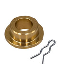 Lanphitus AOD throttle valve linkage brass grommet bushing with flange and two retaining pins