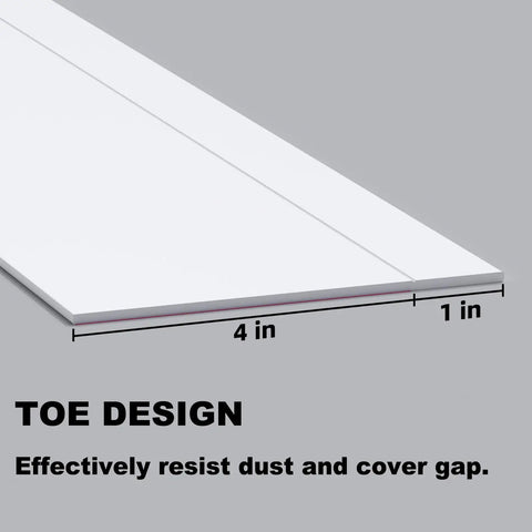 5 Inch Peel And Stick Vinyl Baseboard Trim 20 Feet Flexible Cove Baseboard Molding For Wall To Floor Gaps Easy Install
