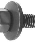 Built Tough 25 Pack 3/8-16 By One Inch Hex Body Bolts Phosphate Black Sems Fasteners Heavy Duty Washers showing a black hex bolt with washer.