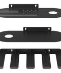 Power Tool Organizer Wall Mount 3 In 1 Cordless Drill Storage Shelf With 4 Holders Corner Design Heavy Duty Utility Rack For Garage