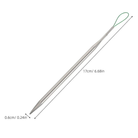 Five Piece Elastic Waistband And Drawstring Threader Set Made From Durable Steel For Dope Effortless Threading In Hoodies Bags And Garments Perfect Tool For Quick Drawstring Insertion And Easy Elastic Band Repairs, 17cm steel threader