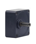 90x90mm Flange Gearbox For AC Motors, Adjustable Speed Gear Head With 12mm Output Shaft, visible from side angle