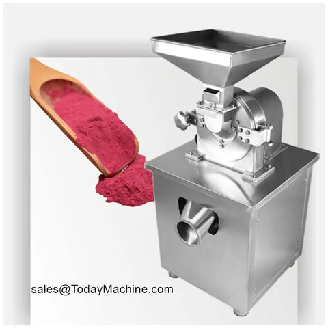 All Purpose Herb Grinder Machine For Commercial Spice Grinding And Milling Heavy Duty Pro Grade Mill with red spice powder
