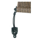 Close-up of Two Pack Replacement Bungee End Cap Kit for Exterior Cordless Roller Shades and Outdoor Blinds Black in use