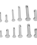 60 Piece Clevis Pins Assortment Kit With Zinc Plated Steel Pins Flat Head Single Hole Heavy Duty And Rustproof