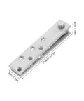 360 Degree Hidden Door Pivot Hinge System For Bookcases And Secret Doors Heavy Duty Stainless Steel Concealed Hinges side view
