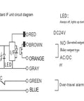 Diagram of circuit for Straight Up Rock Solid Tool Height Gauge Six Wire Z Axis Sensor Normally Open Switch details.