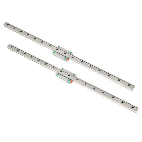 Top Tier Compact Precision Linear Guide Rail System Two Piece Heavy Duty Steel Set For Small Automated Equipment And High Accuracy Motion Control viewed from above.