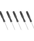 Set of 5 Tri Wing Screwdriver Set 1.5mm Y00 For Game Console Repairs Non Magnetic Handle Durable Heat Treated Steel 80mm Long