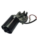 Beefy 12V PMDC Right Angle Gear Motor With Threaded Shaft High Torque 50 RPM Reversible Gearbox 30W DC Motor for robotics and automation