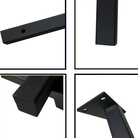 Heavy Duty Black Floating Shelf Brackets 30 Cm Wide Solid Iron Wall Supports Tough As Nails Design close-up of mounting point details