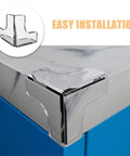 Soft PVC Corner Protectors For Desks And Sofas, 10 Pack, Easy No Tools Required Installation, Baby Safe Edge Guards on desk corner