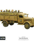 Opel Blitz Maultier WWII Truck 1 56 Scale Tabletop Miniatures Set Plastic Paintable 28mm WWII Soldier Figures Unpainted Minis
