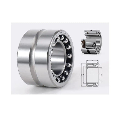 Heavy Duty Needle Roller Bearing Kit With Double Row Angular Contact Bearings NATA5913 NATB5913 NATA5914 NATB5914 65x90x34 mm bearing