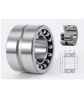 Thinking Process: sealed double row steel ball bearing, 65x90x34mm, shown with cutaway and dimension diagram