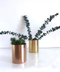 Gold Pencil Holder Cup Pen Organizer For Desk Office Home Decor Luxury Metal Vase Style Stainless Steel With Gold Plating in use