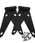 Heavy Duty Galvanized Gate Hinges For Barn And Garage Doors Eight Inch Strap Hinges with screws for secure installation.