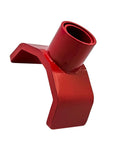 Beefy Bottle Jack Adapter Lifting Saddle For 2 To 4 Inch Axle Tubes, Heavy Duty Steel Axle Stand With Stable Support, red finish