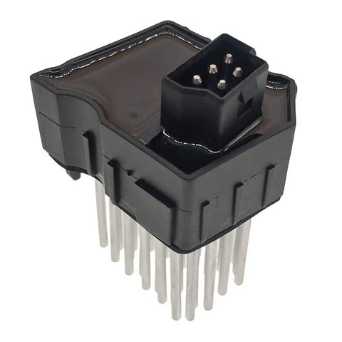 Direct Swap Hvac Blower Motor Control Module Resistor 64116929540 Ru617 351321511 with connector and metal fins.