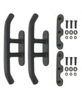 XRS Reel Handles Set For Overland Rack, Mild Steel, Textured Black, Pair, Model 5950100T with mounting hardware