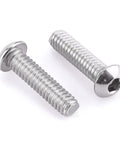 1/4-20 x 1 Button Head Socket Cap Screws In 304 Stainless Steel 18-8 With Bright Finish Allen Hex Drive Fully Machine Thread Pack Of 25