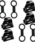 8 Pack Dope Snorkel Keeper Clips Set For Snorkeling And Scuba Gear, Durable Silicone Double Loop And Solid Plastic Retainers For Masks