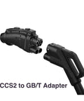 Top Tier Ccs2 To Gbt Ev Charging Adapter Serving Hella Reliable 250a 1000v Dc Charge, compact black connector design.