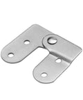 Heavy Duty 2 Pair 180 Degree Rotating Concealed Door Hinges Built From Tough Metal With Bonus Screws Included, steel hinge detail.