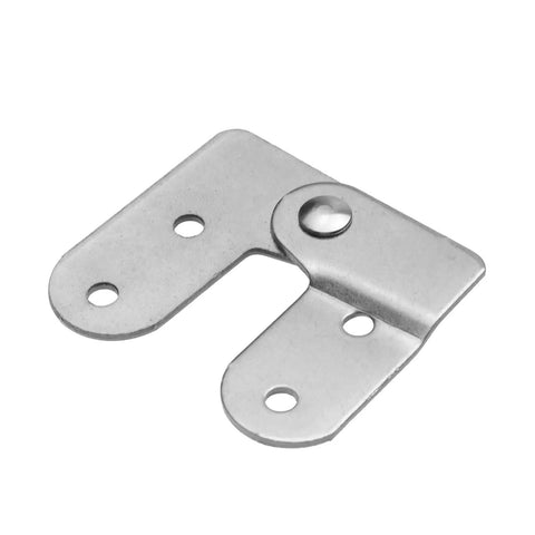 Heavy Duty 2 Pair 180 Degree Rotating Concealed Door Hinges Built From Tough Metal With Bonus Screws Included, steel hinge detail.