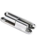 Decorative Cabinet Door Hinge Set For Closet Cabinet And Cupboard Built To Last, silver metal hinge, side view, easy to install