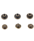 8Mm Flat Head Copper Brass Screws Nuts Rivets Set For Leather Craft And Accessories DIY Repair Kit For Luggage And Clothes Pro Grade Heavy Duty Rustproof Metal Hardware Studs Fasteners 20 Sets