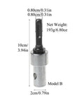 Auger Power Hammer Adapter For Garden And Earth Augers Heavy Duty 45 Steel Hammer Drill Bit Attachment Fits Impact Drivers Style B